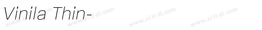 Vinila Thin字体转换